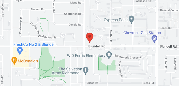 map of 307 7011 BLUNDELL ROAD